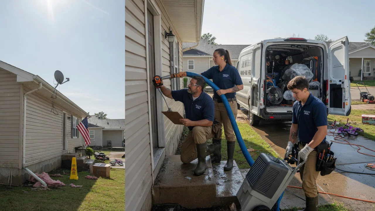 Ceiling Water Damage Restoration in Rushsylvania, OH near me